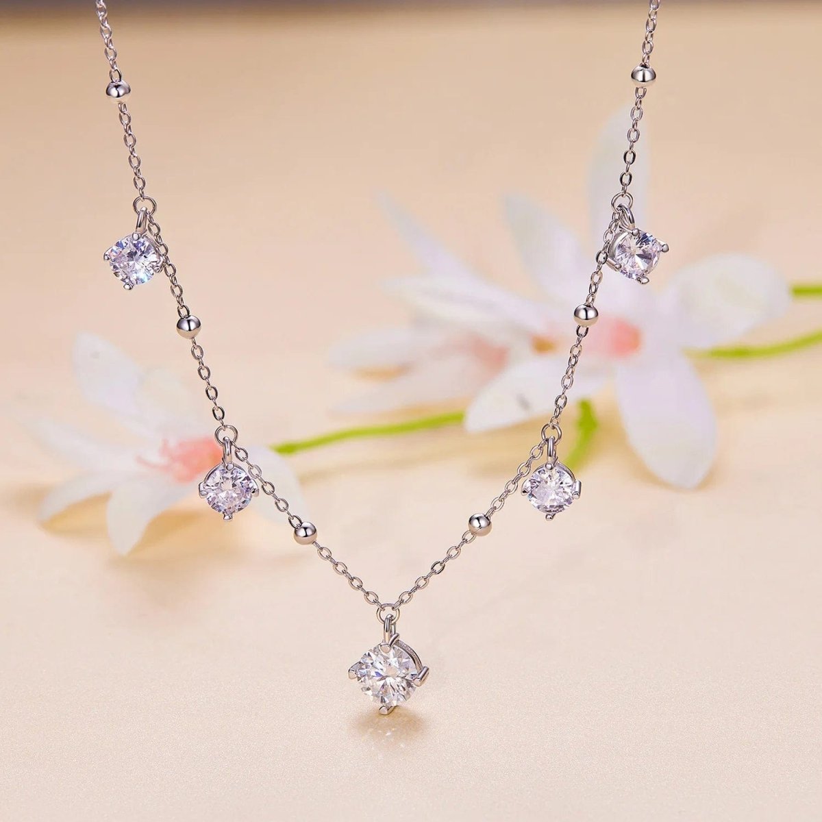Béra&Co Moissanite Drop Necklace