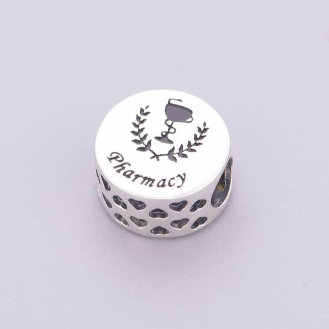 Pharmacy Laurel Emblem Symbol Charm