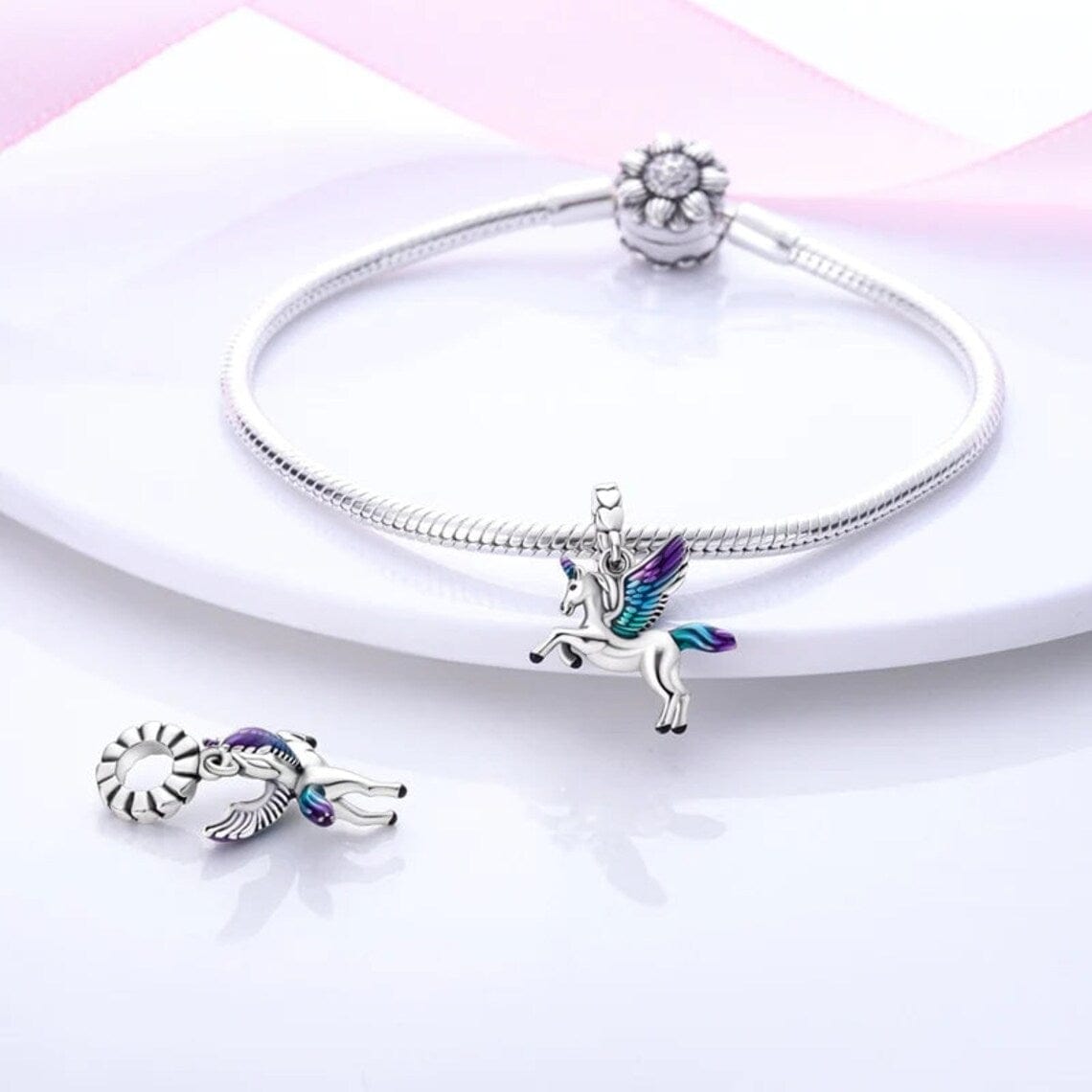 Rainbow Unicorn Charm