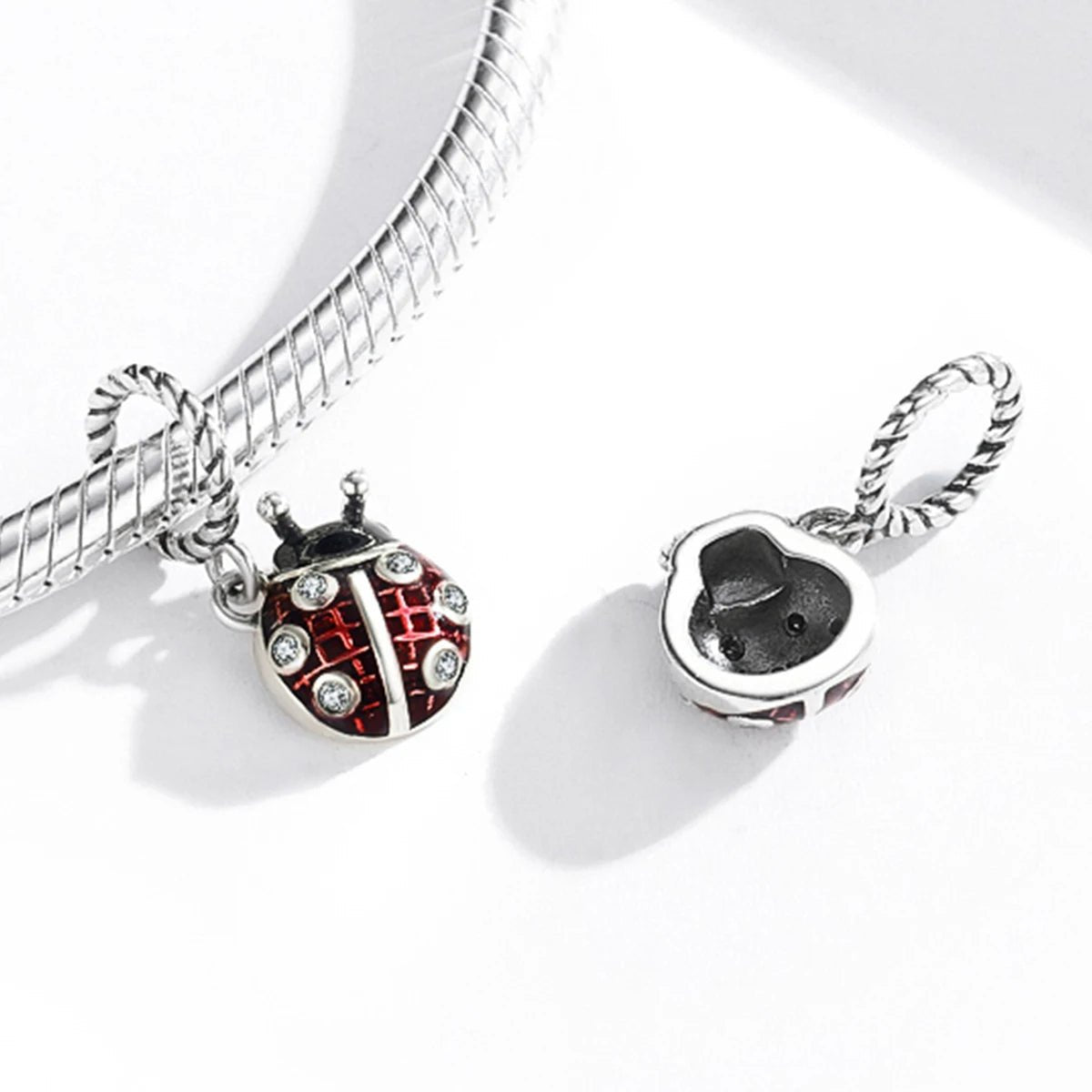 Red Ladybird Dangle Charm