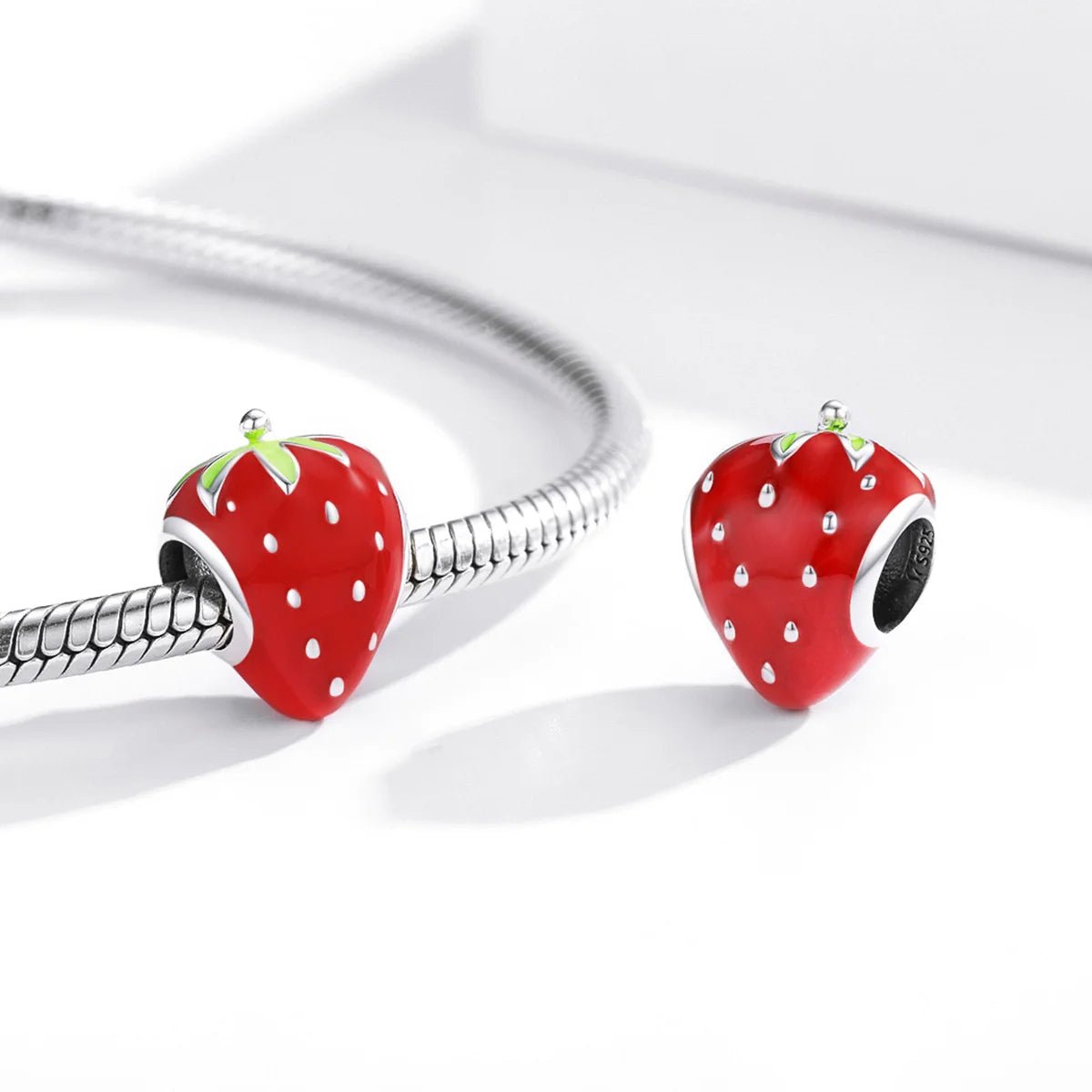 Seeded Strawberry Fruit Charm
