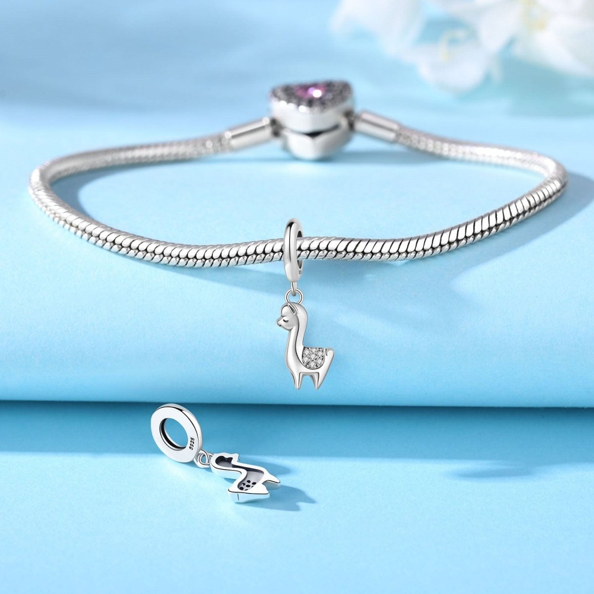 Sparkling Llama Dangle Charm