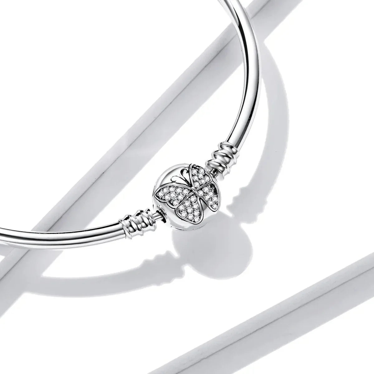 Sparkling Pavé Butterfly Bangle