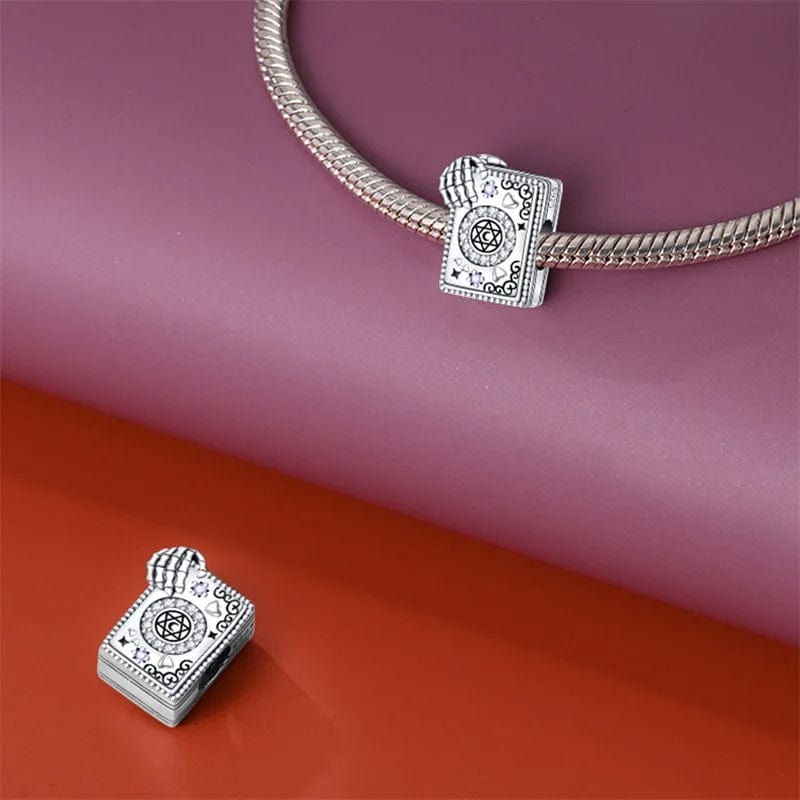 Spooky Skeleton Secrets Book Charm