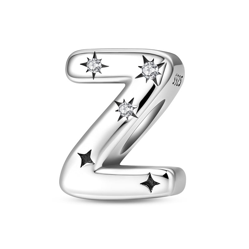 Starry Letter A~Z Alphabet Charm
