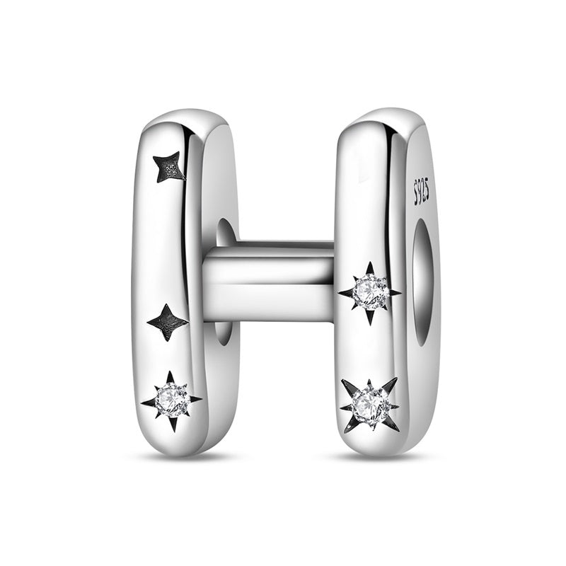 Starry Letter A~Z Alphabet Charm