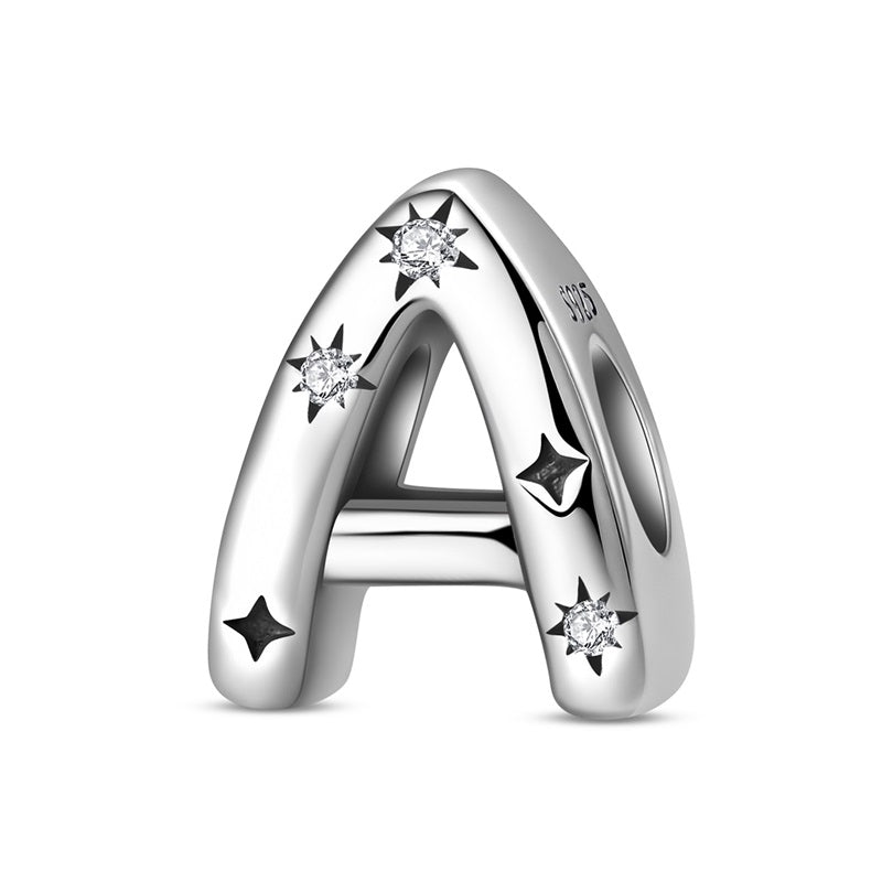 Starry Letter A~Z Alphabet Charm