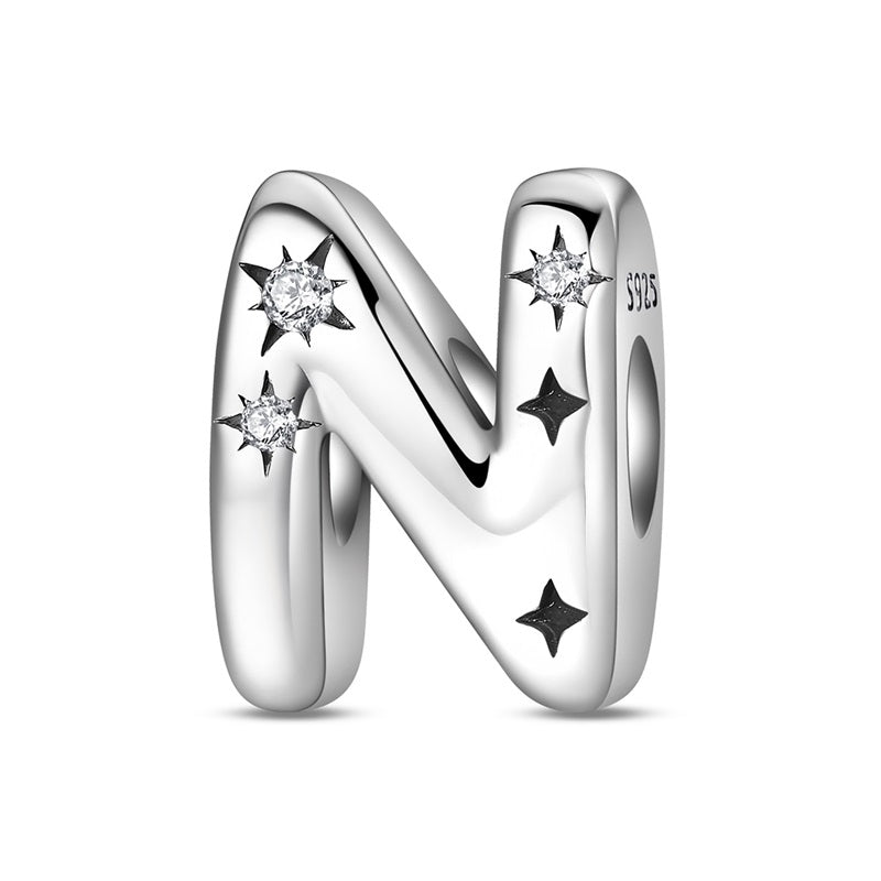 Starry Letter A~Z Alphabet Charm