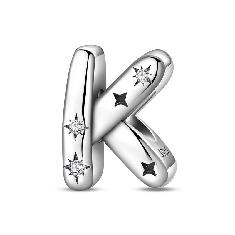 Starry Letter A~Z Alphabet Charm
