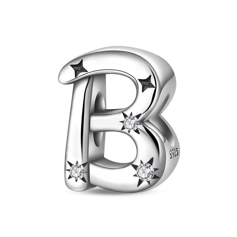 Starry Letter A~Z Alphabet Charm