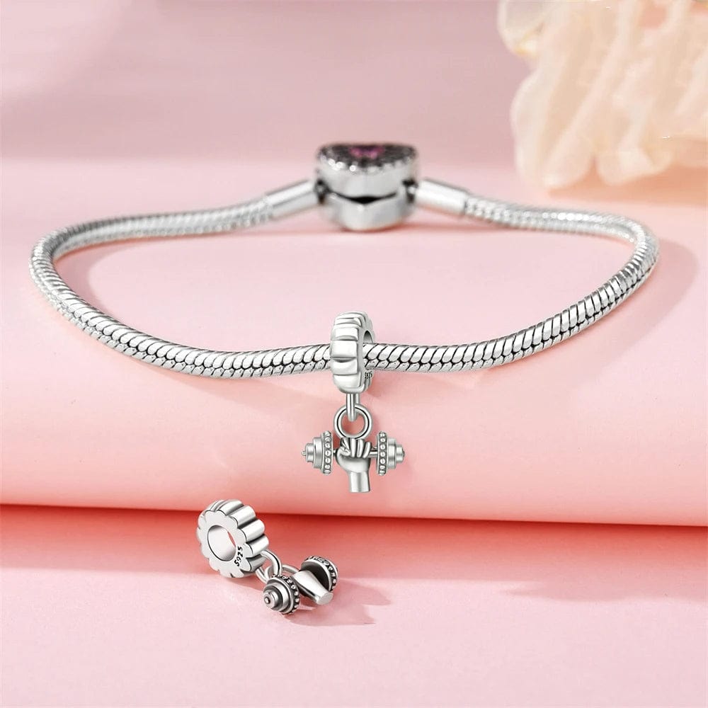 Strength & Dumbbell Dangle Charm
