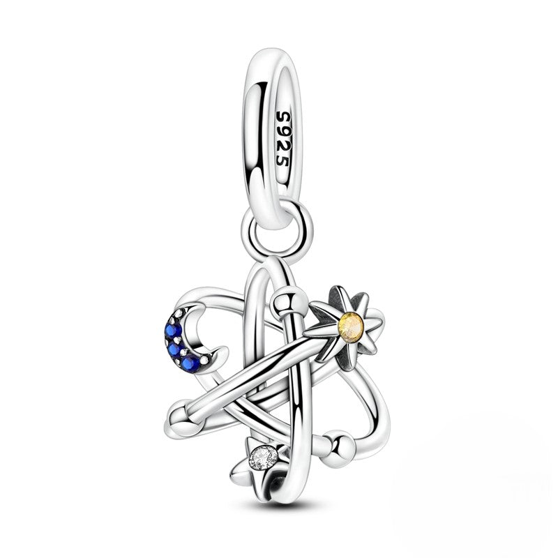 Sun, Moon & Star Orbit Dangle Charm