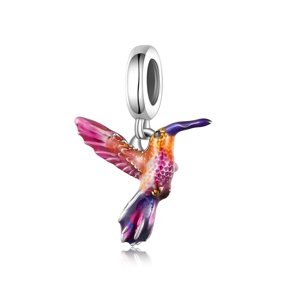 Sunset Hummingbird Dangle Charm