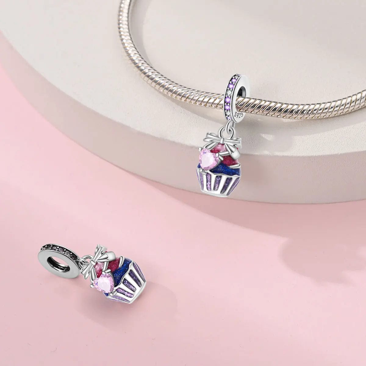 Sweet Cupcake Dangle Charm