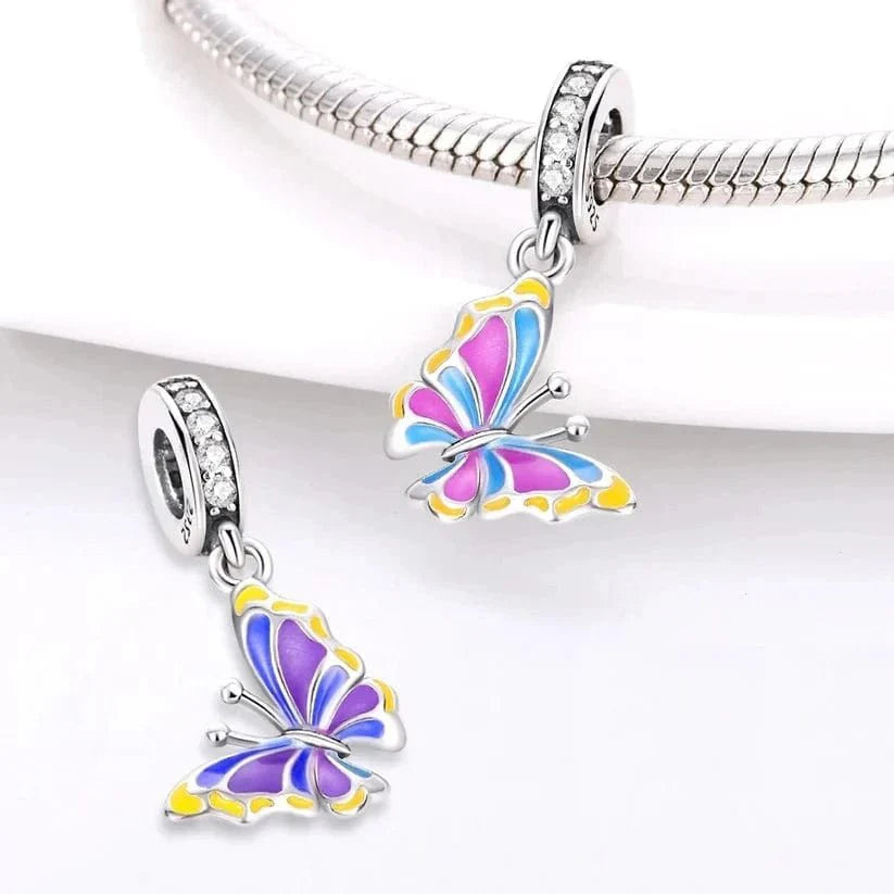 Temperature Changing Color Butterfly Dangle Charm
