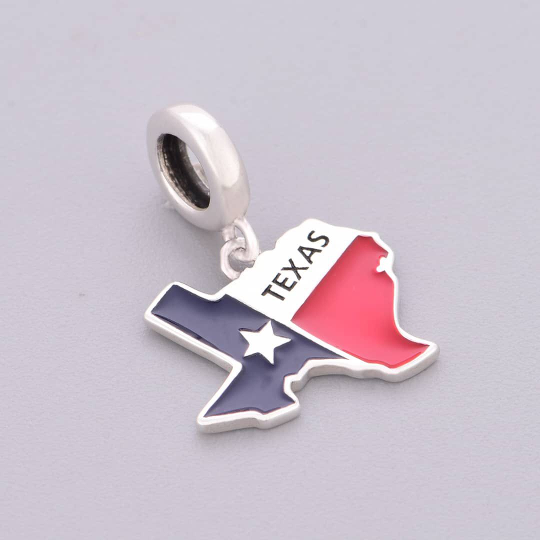 Texas Map Dangle Charm