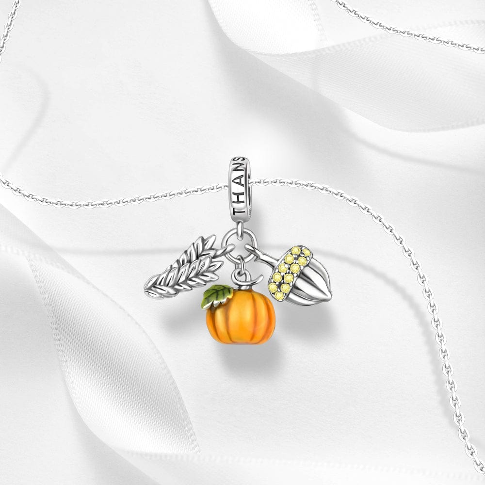 Thanksgiving Pumpkin and Acorn Charm