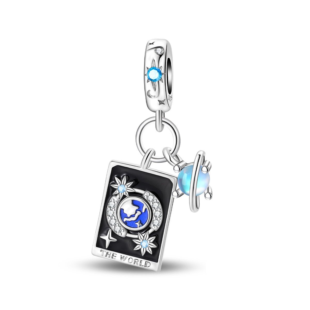 The World Tarot & Cosmic Planet Dangle Charm