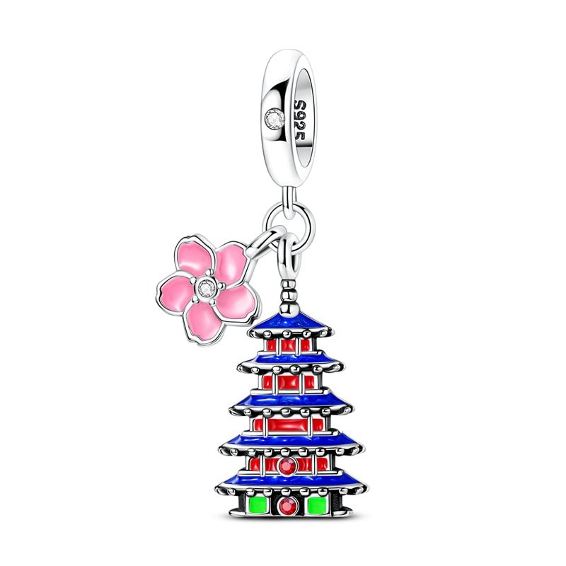 Tokyo Asakusa with Cherry Blossom Dangle Charm