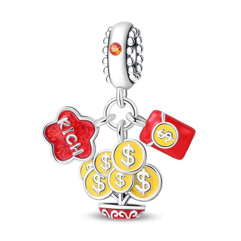 Triple Rich Fortune Dangle Charm