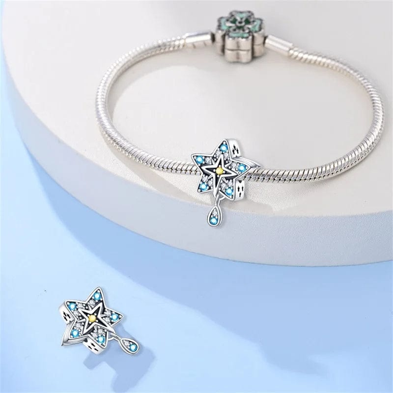 Twinkling Star & Teardrop Accent Charm