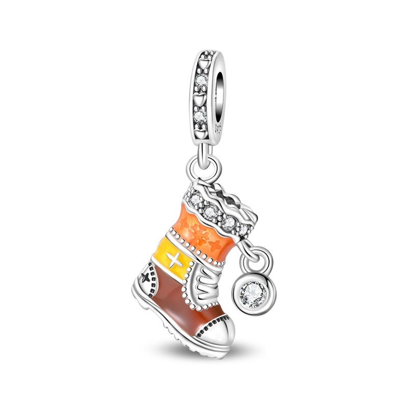 Winter Boot with Crystal Dangle Charm