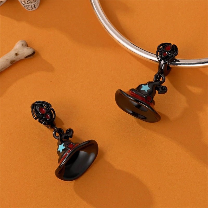 Witch Hat with Spider Bail Dangle Charm